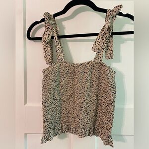 New printed stretchy crop top